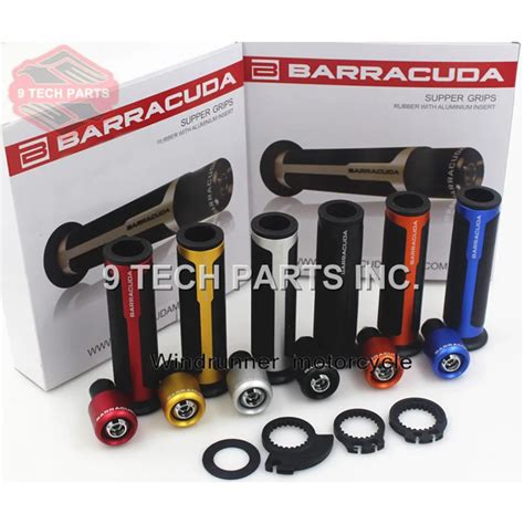 Motorcycle Handlebar Grips with Bar End Cap, Racing CNC .